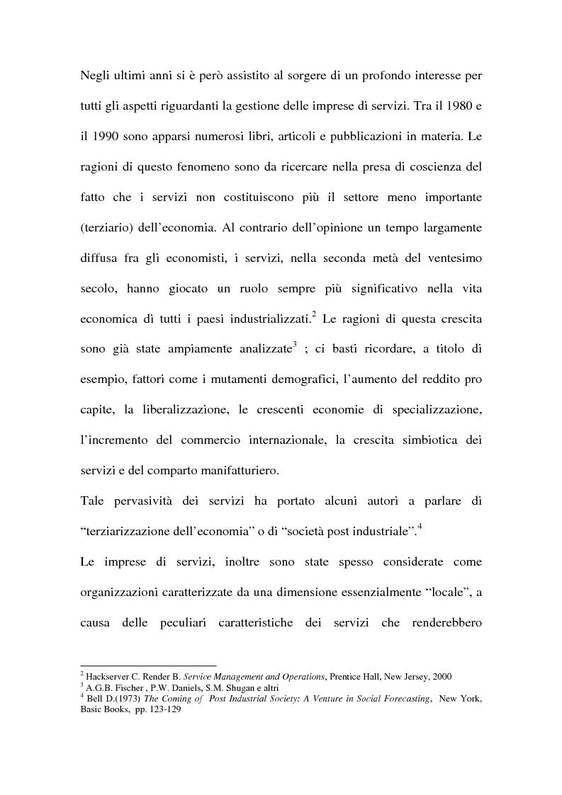 Anteprima della tesi: L'internazionalizzazione delle imprese di servizi, Pagina 7