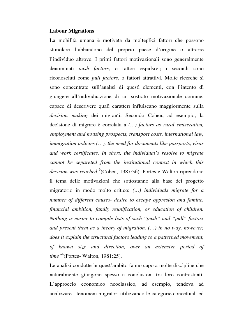 Anteprima della tesi: L'inserimento degli immigrati nel sistema economico - produttivo genovese, Pagina 13