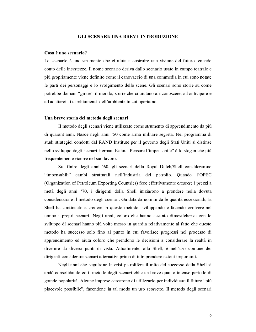 Anteprima della tesi: Un esempio di applicazione del metodo degli scenari al Giubileo dell'anno 2000, Pagina 3