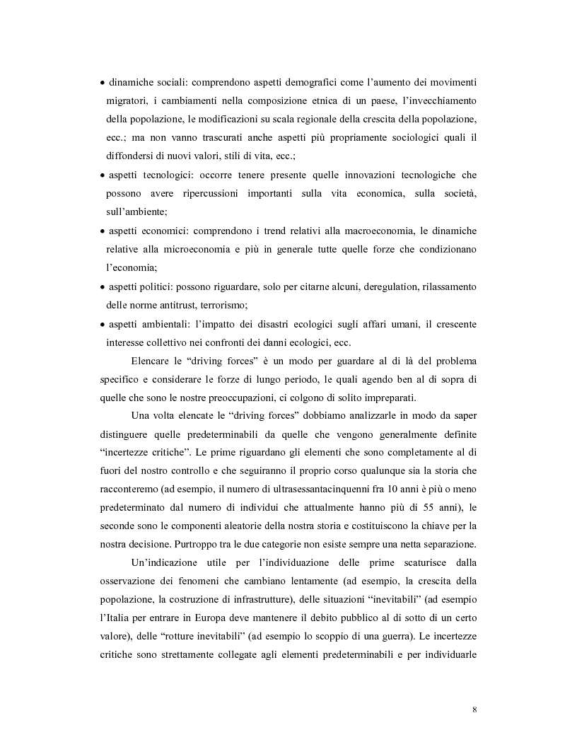 Anteprima della tesi: Un esempio di applicazione del metodo degli scenari al Giubileo dell'anno 2000, Pagina 5