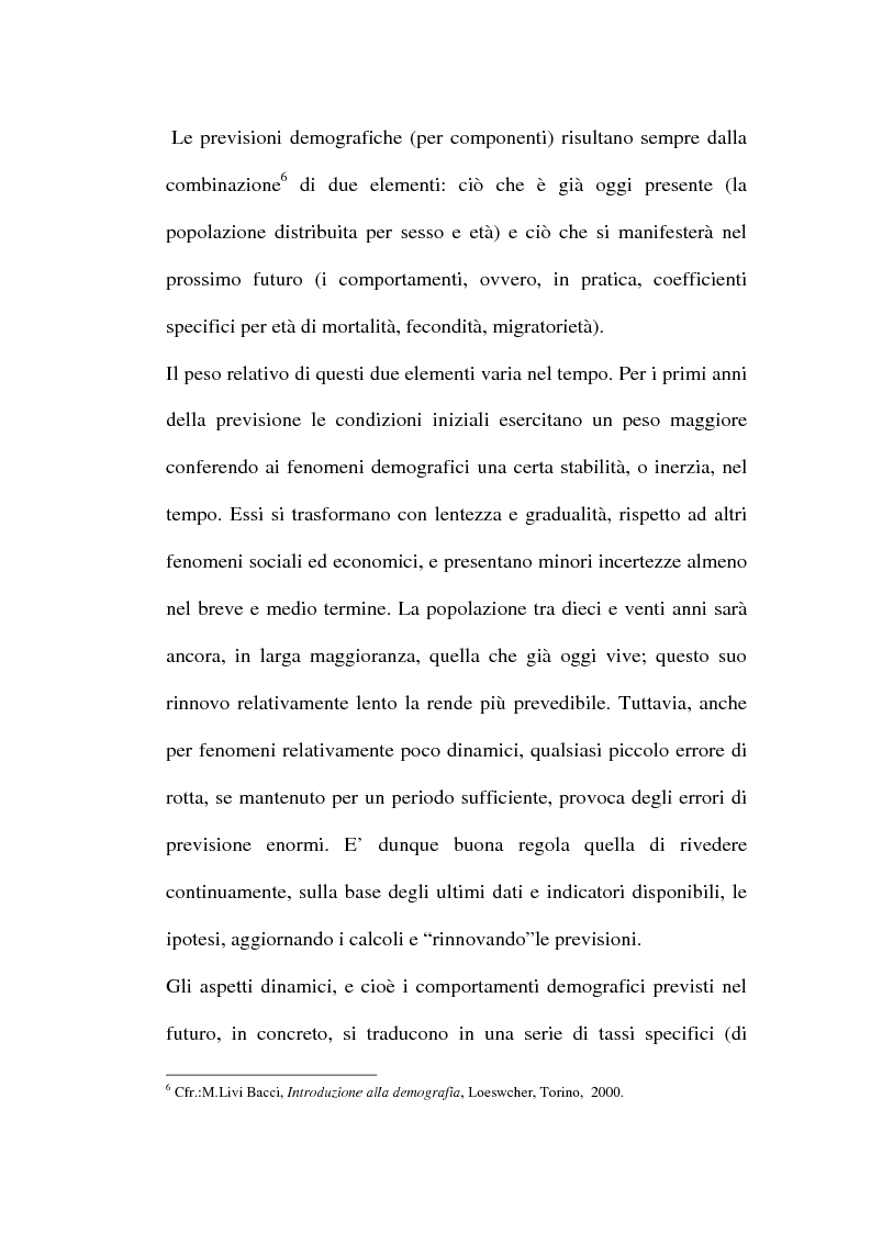 Anteprima della tesi: Le previsioni demografiche per la Campania: metodologie di analisi e risultati, Pagina 11