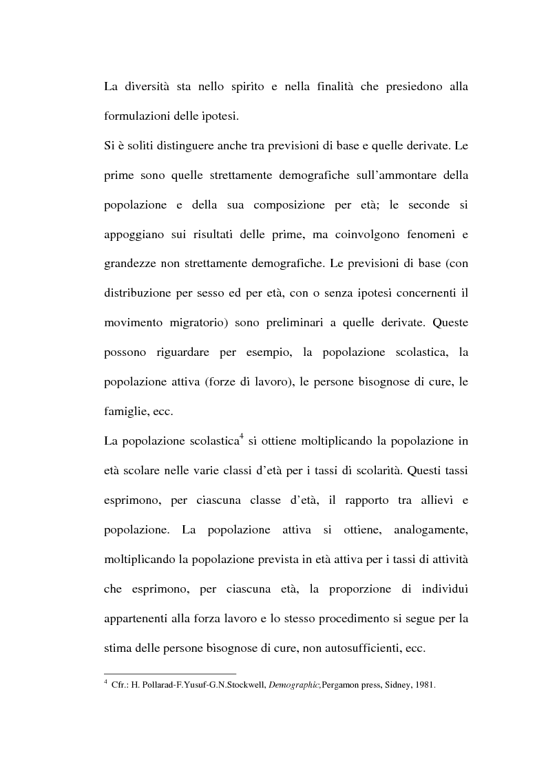 Anteprima della tesi: Le previsioni demografiche per la Campania: metodologie di analisi e risultati, Pagina 8