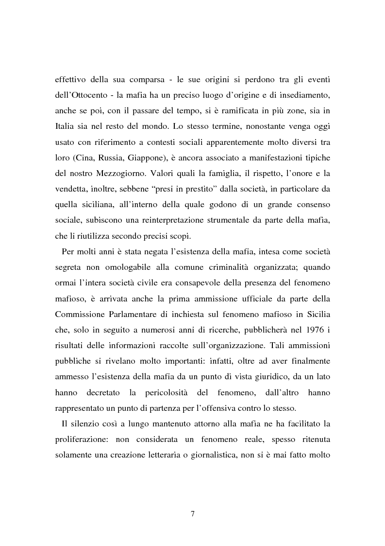 Anteprima della tesi: Le donne e la mafia, Pagina 2