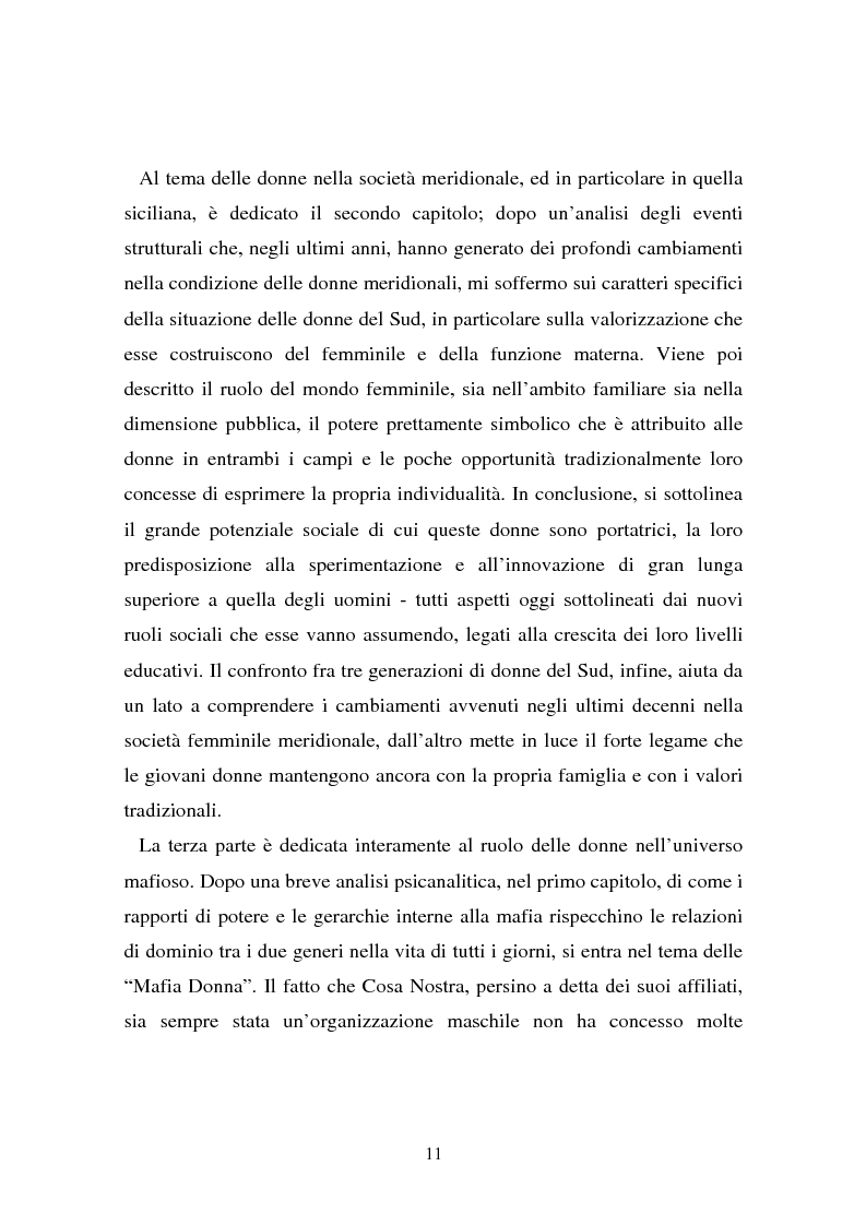 Anteprima della tesi: Le donne e la mafia, Pagina 6
