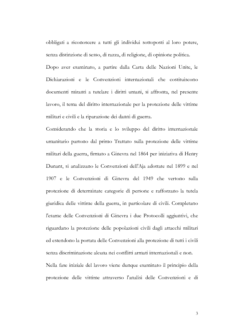 Anteprima della tesi: Riparazioni per le vittime dei conflitti armati internazionali e non, Pagina 2