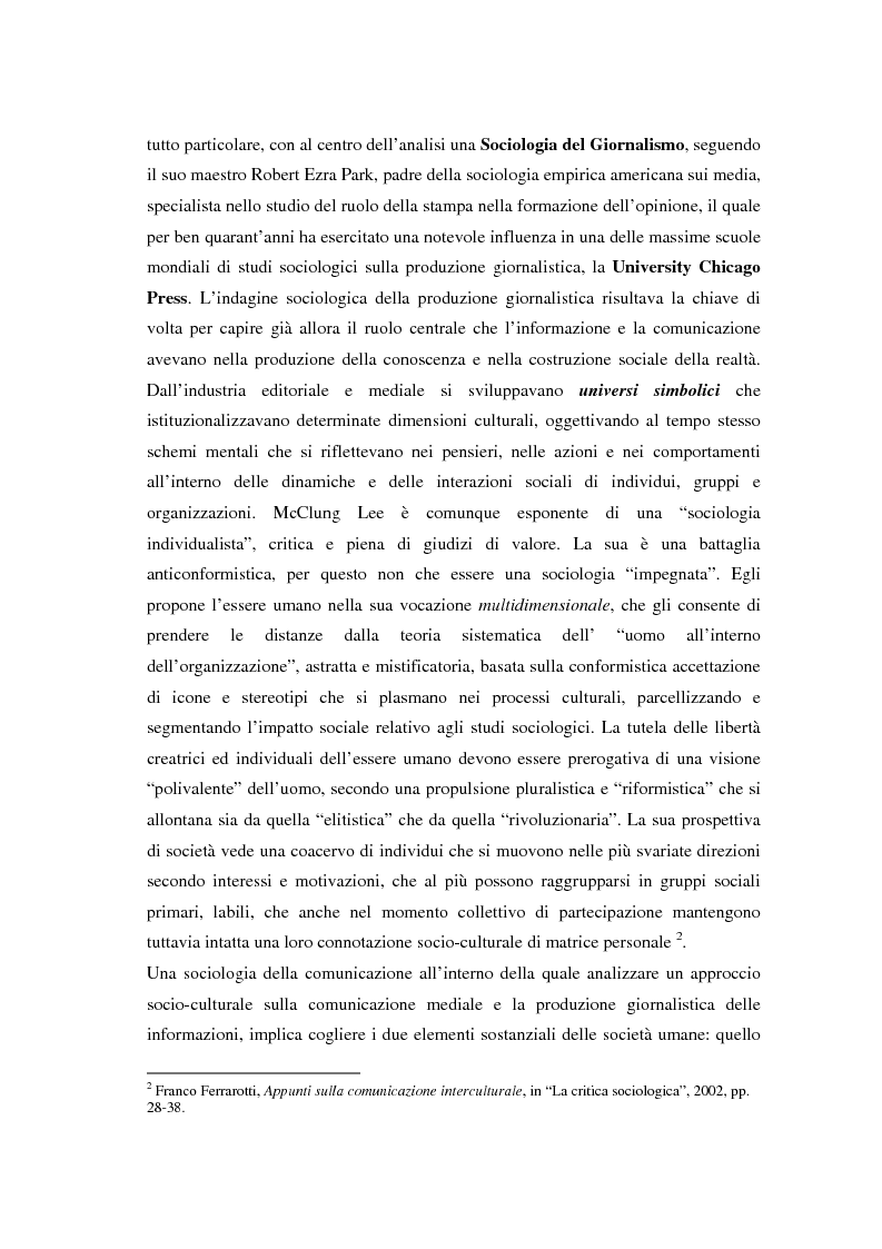 Anteprima della tesi: La comunicazione e l'informazione nei processi culturali, tra teoria e indagine empirica (La costruzione mediata della realtà), Pagina 13