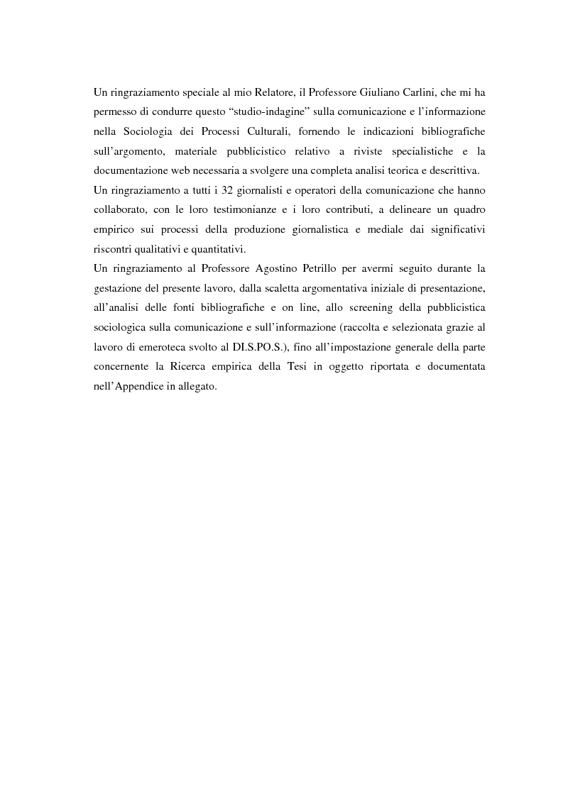 Anteprima della tesi: La comunicazione e l'informazione nei processi culturali, tra teoria e indagine empirica (La costruzione mediata della realtà), Pagina 9