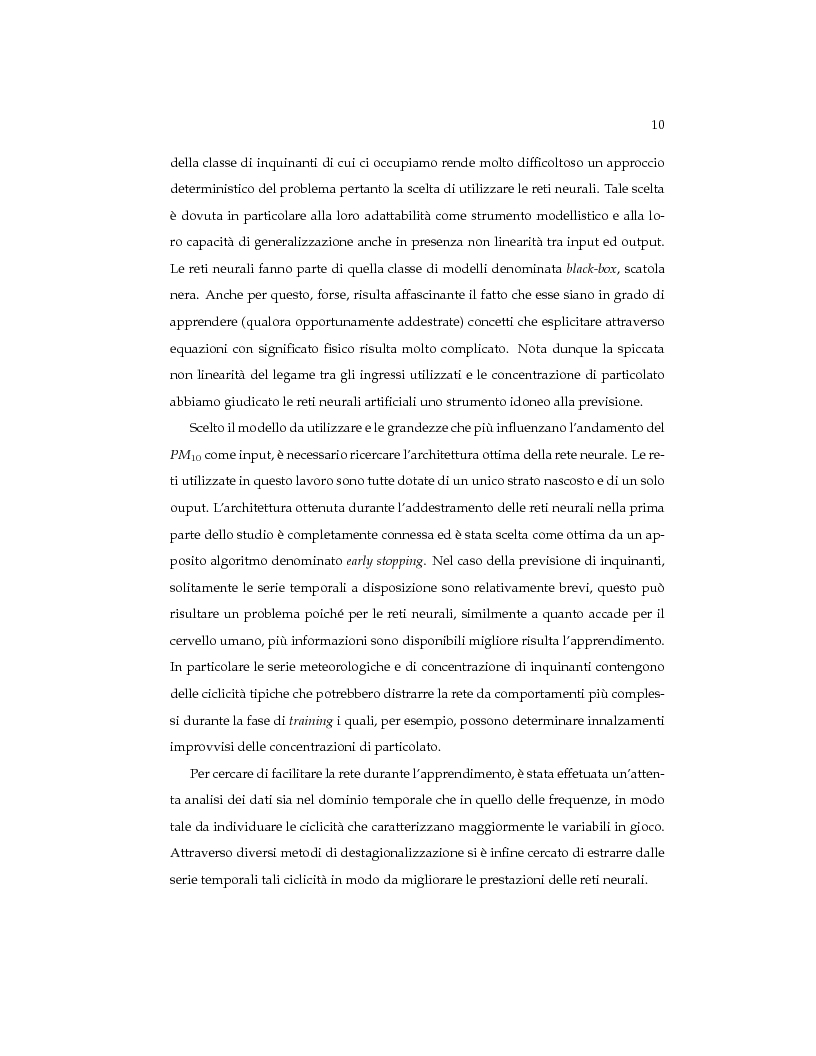 Anteprima della tesi: Reti neurali per la previsione a breve termine del PM10: il caso di Milano, Pagina 5