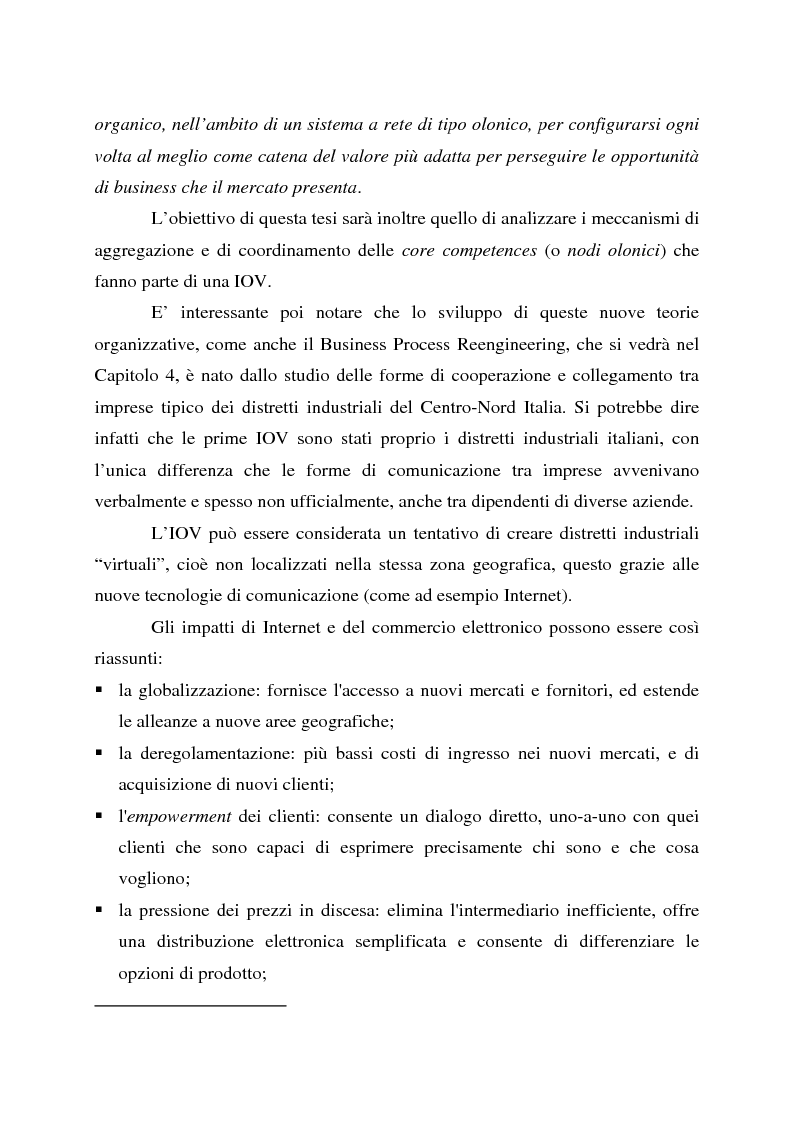 Anteprima della tesi: L'impresa olonico-virtuale: problemi organizzativi e gestione, Pagina 5