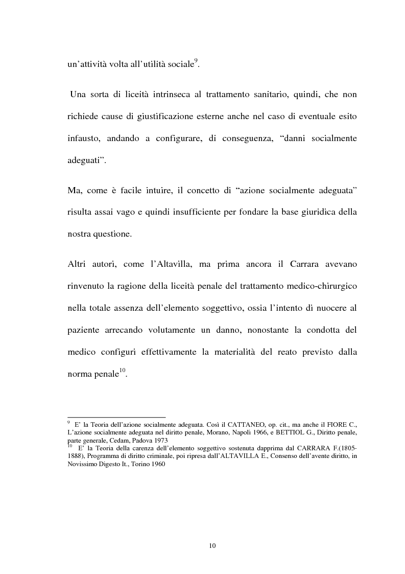 Anteprima della tesi: La responsabilità penale del sanitario, Pagina 10