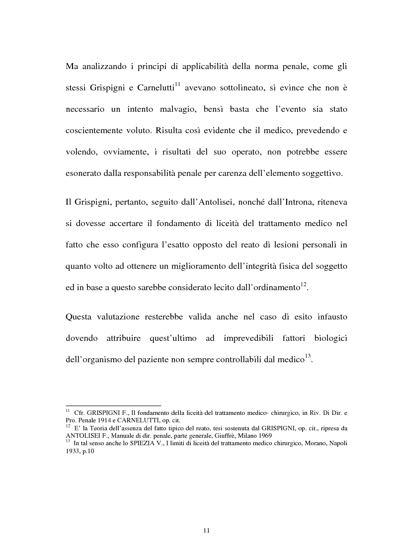 Anteprima della tesi: La responsabilità penale del sanitario, Pagina 11