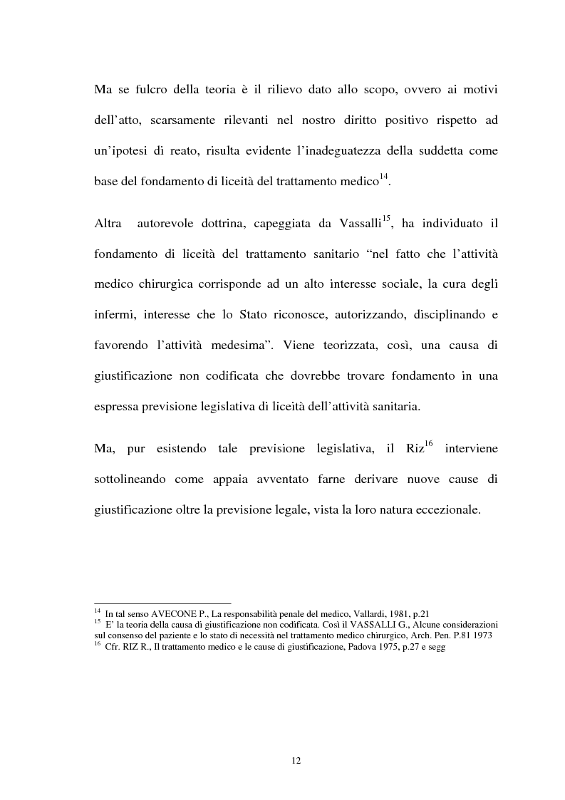 Anteprima della tesi: La responsabilità penale del sanitario, Pagina 12