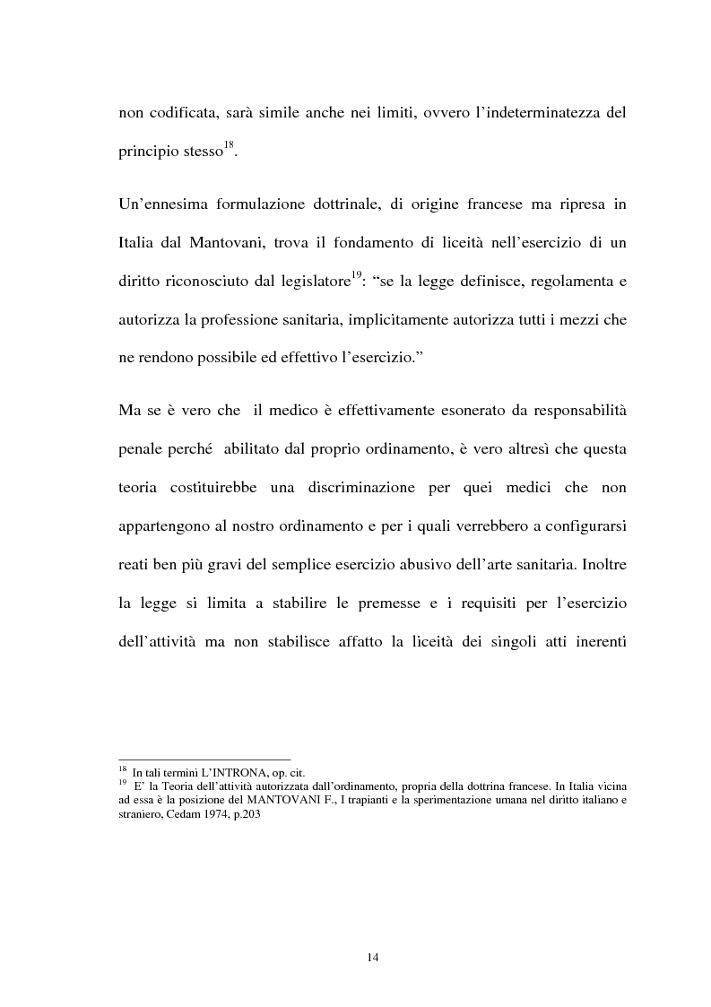 Anteprima della tesi: La responsabilità penale del sanitario, Pagina 14