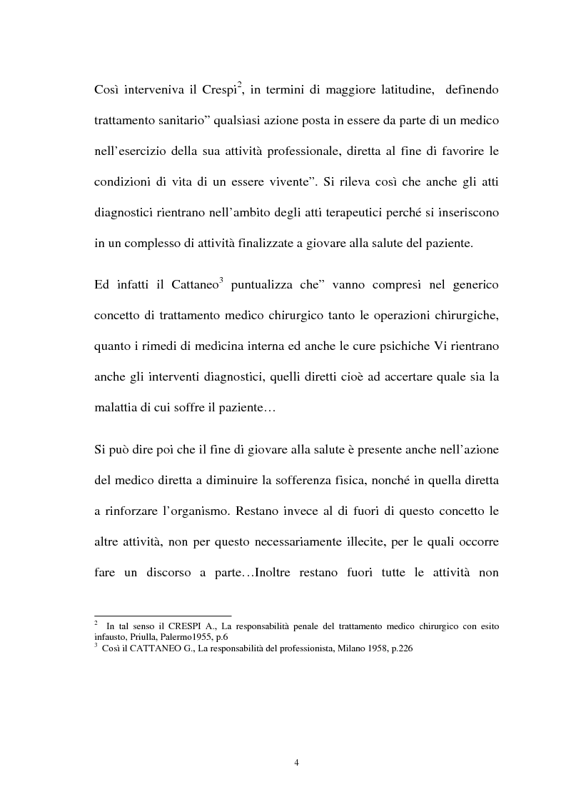 Anteprima della tesi: La responsabilità penale del sanitario, Pagina 4