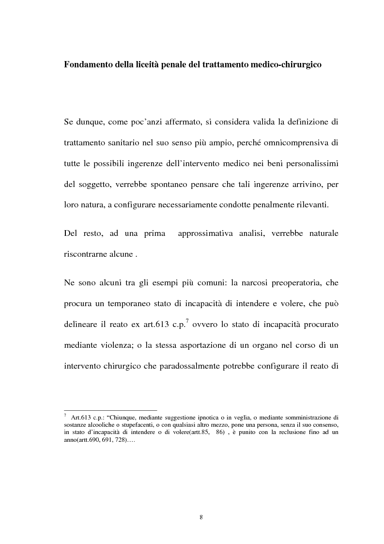 Anteprima della tesi: La responsabilità penale del sanitario, Pagina 8