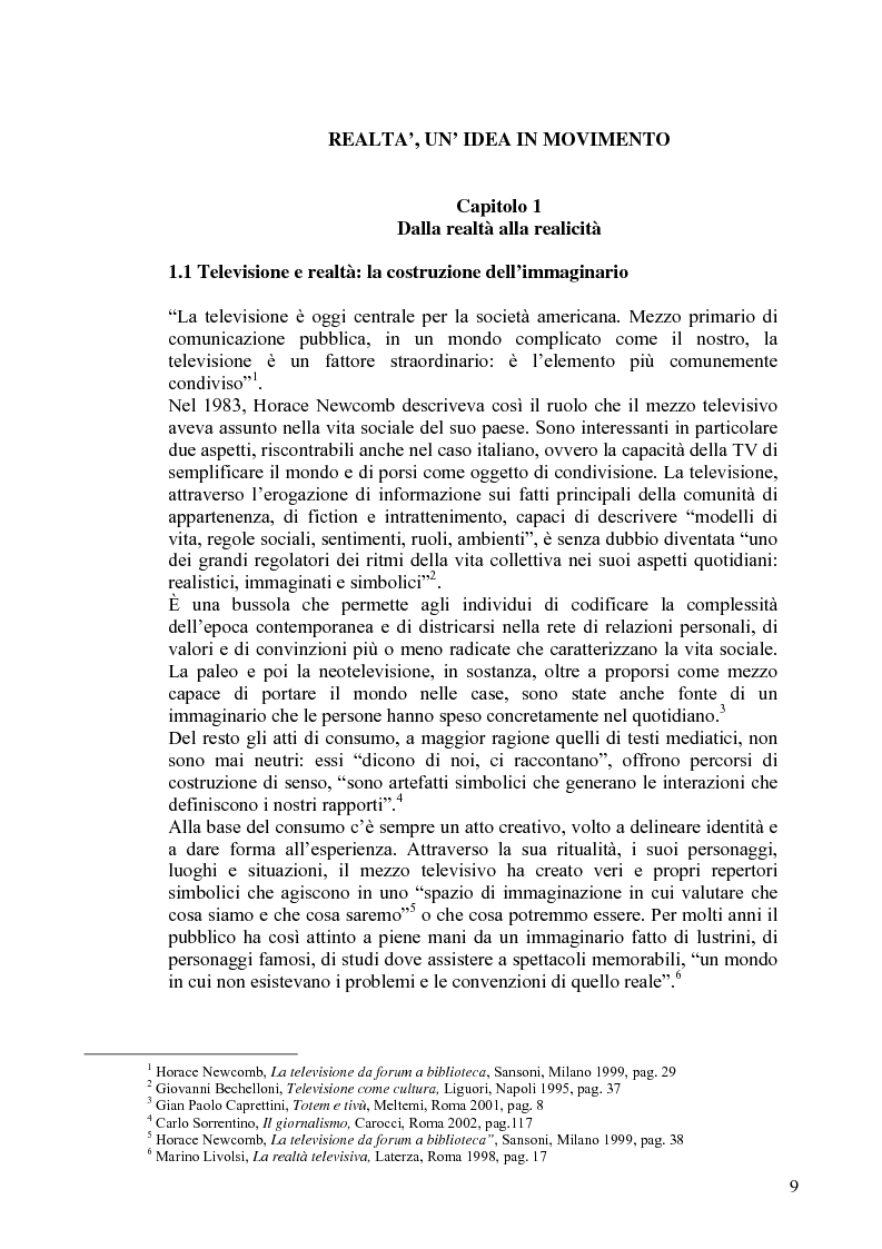 Anteprima della tesi: Vita reale e vita televisiva: ''La vita in diretta'', Pagina 4
