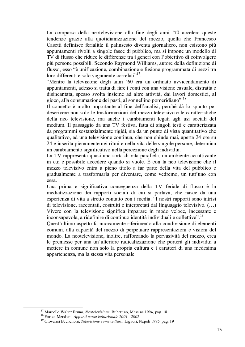 Anteprima della tesi: Vita reale e vita televisiva: ''La vita in diretta'', Pagina 8