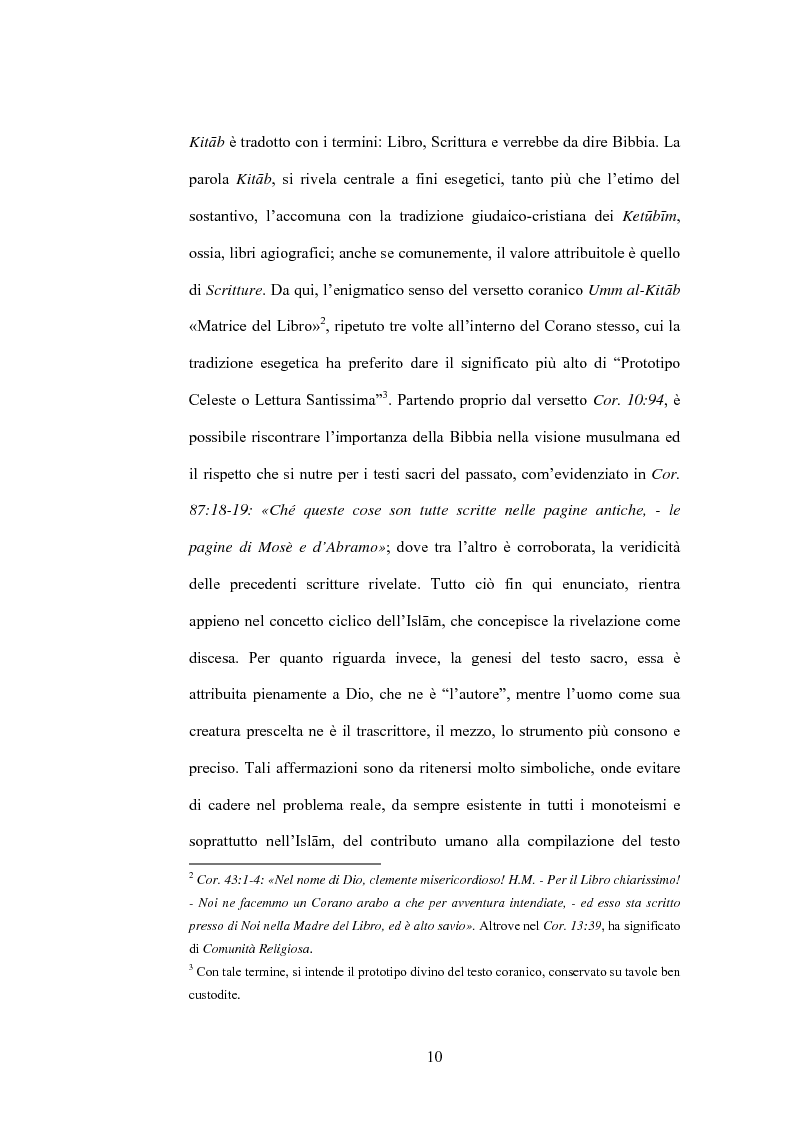 Anteprima della tesi: Cristo, un profeta tra Bibbia e Corano, Pagina 7
