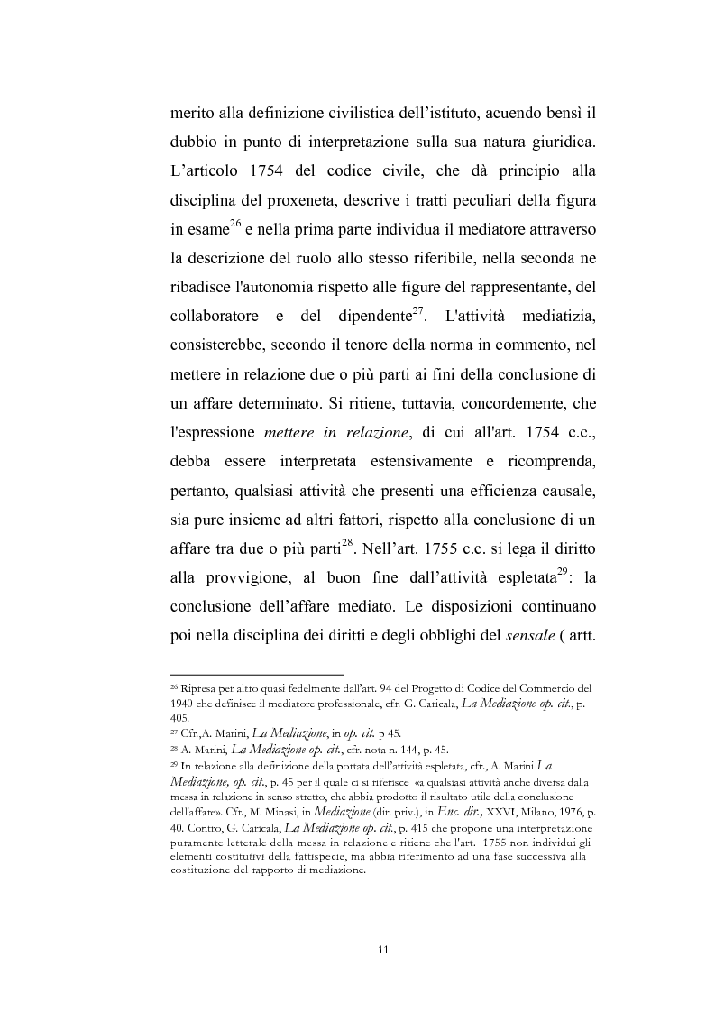 Anteprima della tesi: I contratti di mediazione immobiliare e la tutela del consumatore, Pagina 11