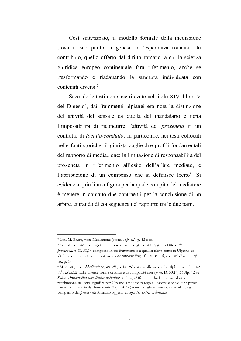 Anteprima della tesi: I contratti di mediazione immobiliare e la tutela del consumatore, Pagina 2