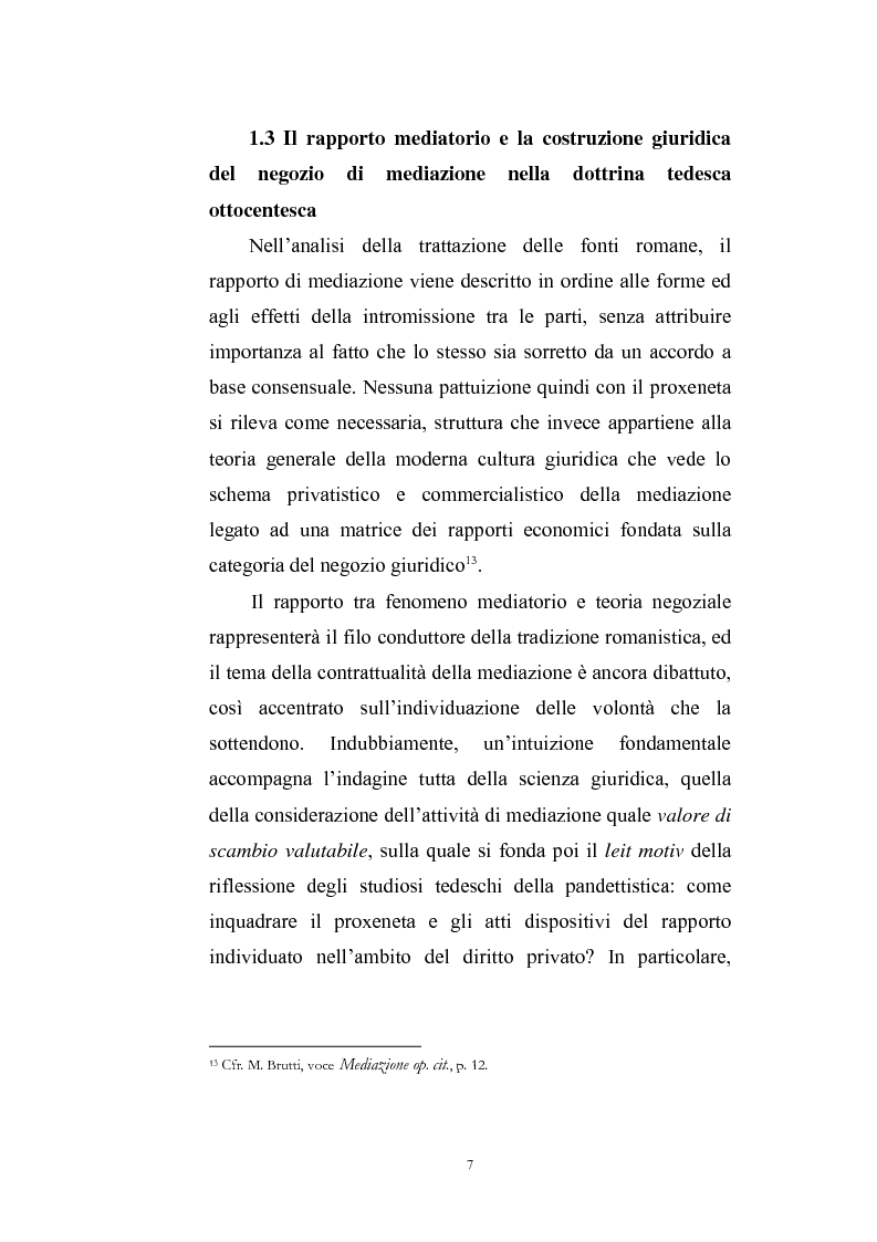 Anteprima della tesi: I contratti di mediazione immobiliare e la tutela del consumatore, Pagina 7