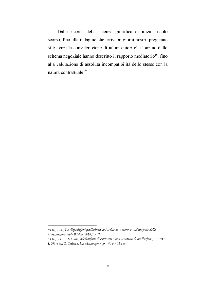 Anteprima della tesi: I contratti di mediazione immobiliare e la tutela del consumatore, Pagina 9