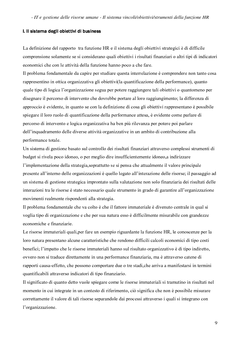 Anteprima della tesi: IT e gestione delle risorse umane, Pagina 10