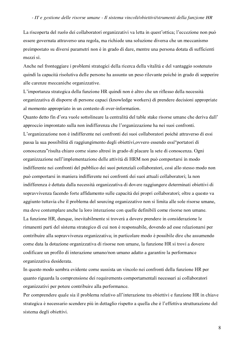 Anteprima della tesi: IT e gestione delle risorse umane, Pagina 9
