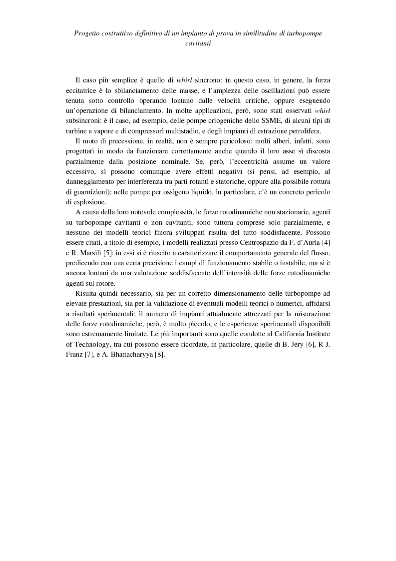 Anteprima della tesi: Progetto costruttivo definitivo di un impianto di prova in similitudine di turbopompe cavitanti, Pagina 10