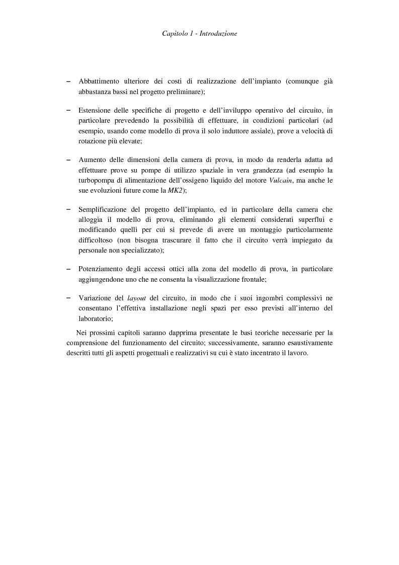 Anteprima della tesi: Progetto costruttivo definitivo di un impianto di prova in similitudine di turbopompe cavitanti, Pagina 13