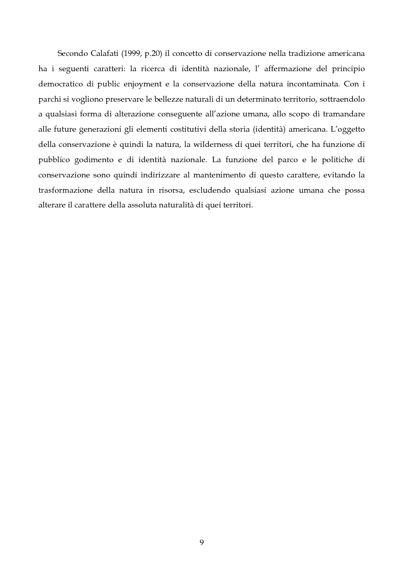 Anteprima della tesi: Sviluppo sostenibile e conservazione nei parchi naturali. Gli aspetti teorici, la realtà italiana, il caso del Parco Regionale di Migliarino San Rossore Massaciuccoli, Pagina 7