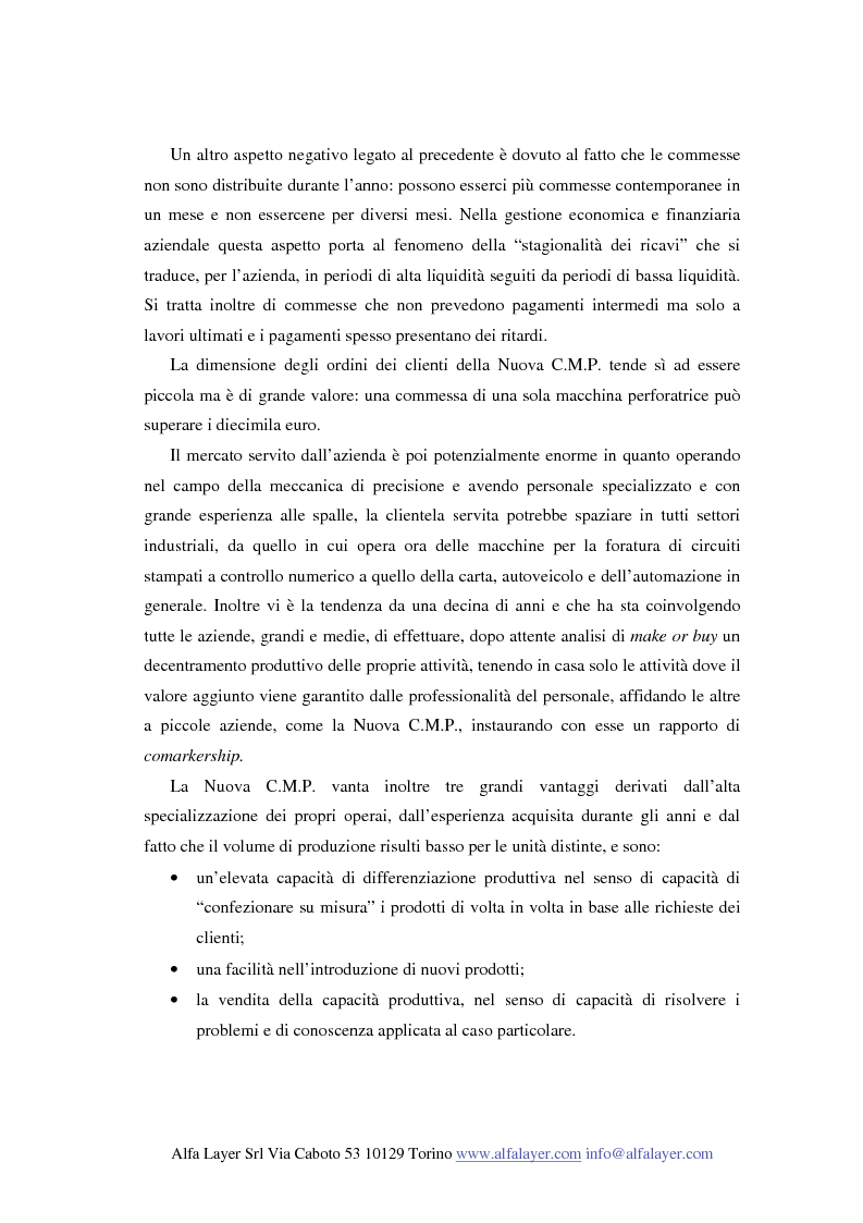 Anteprima della tesi: La riorganizzazione di un'impresa che produce su commessa:il caso Nuova C.M.P., Pagina 7