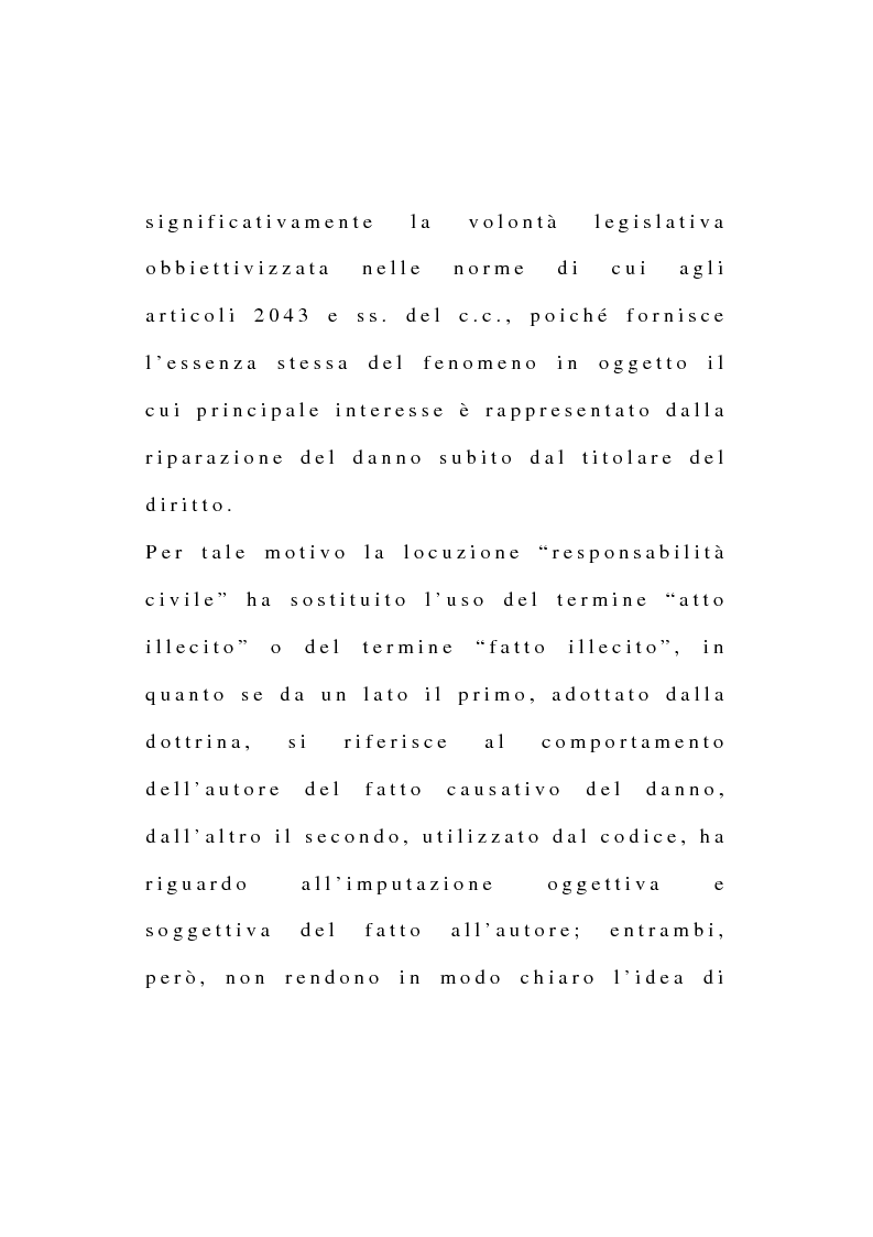 Anteprima della tesi: La responsabilità civile dell'atleta derivante dall'esercizio dell'attività sportiva, Pagina 3