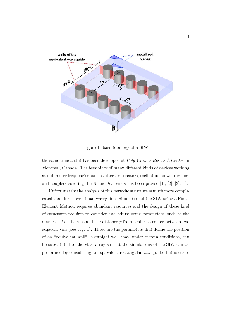 Anteprima della tesi: A substrate integrated power divider/combiner for multidevice millimeter wawe applications, Pagina 2