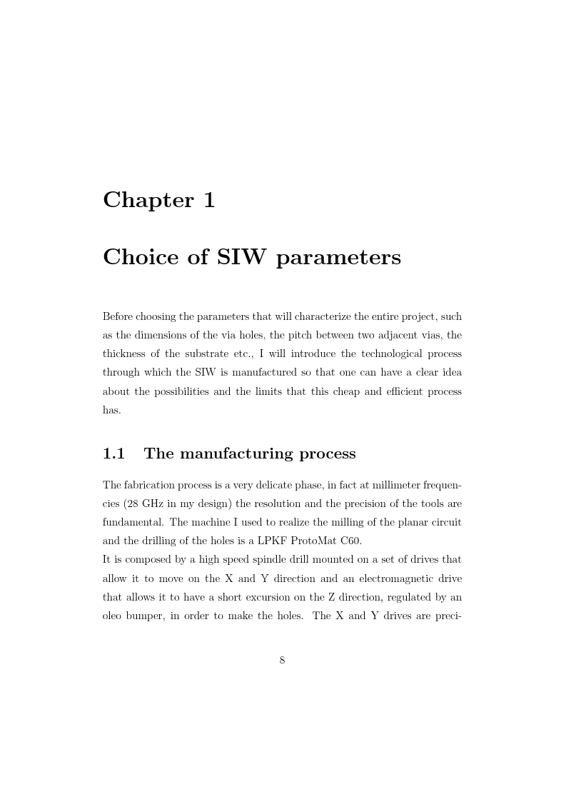 Anteprima della tesi: A substrate integrated power divider/combiner for multidevice millimeter wawe applications, Pagina 6