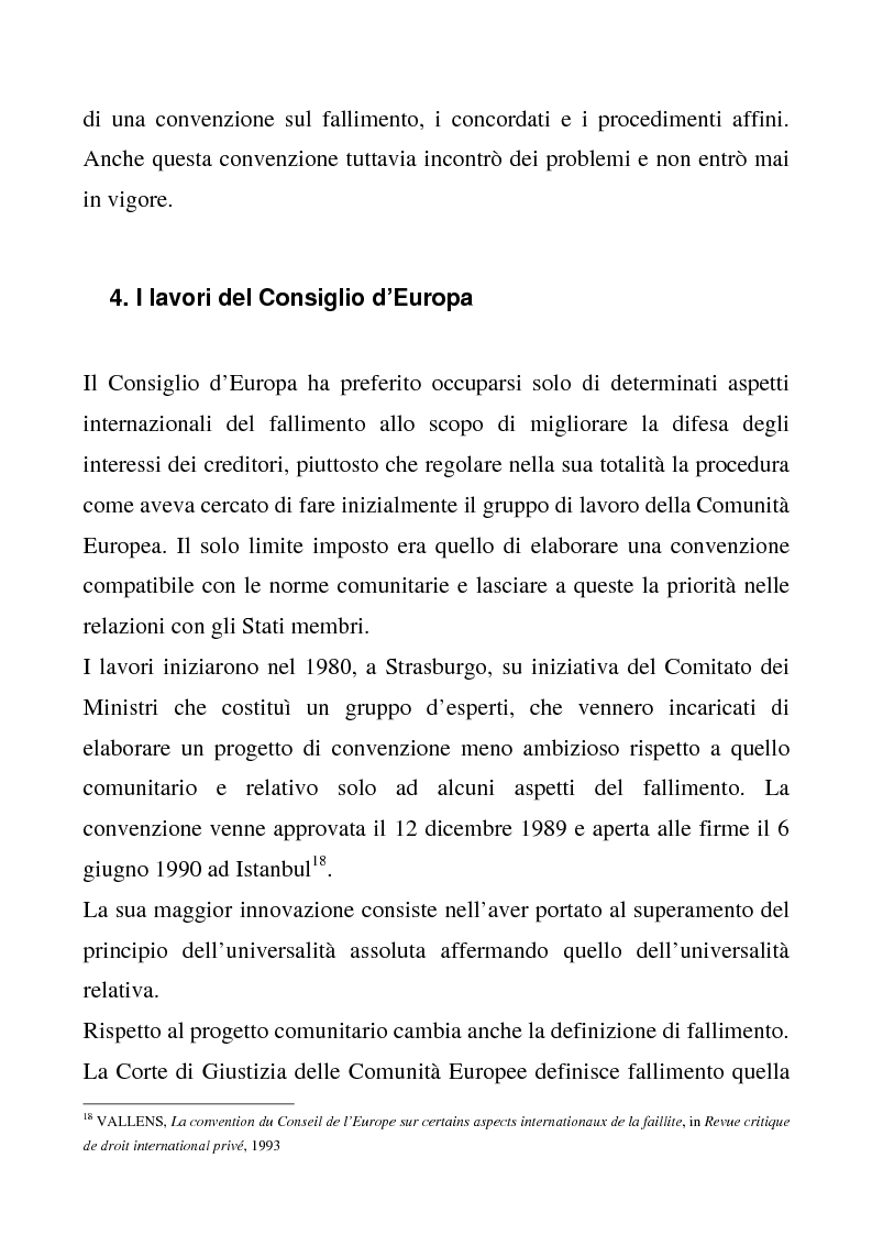 Anteprima della tesi: Il regolamento comunitario 1346/2000 relativo alle procedure d'insolvenza, Pagina 14