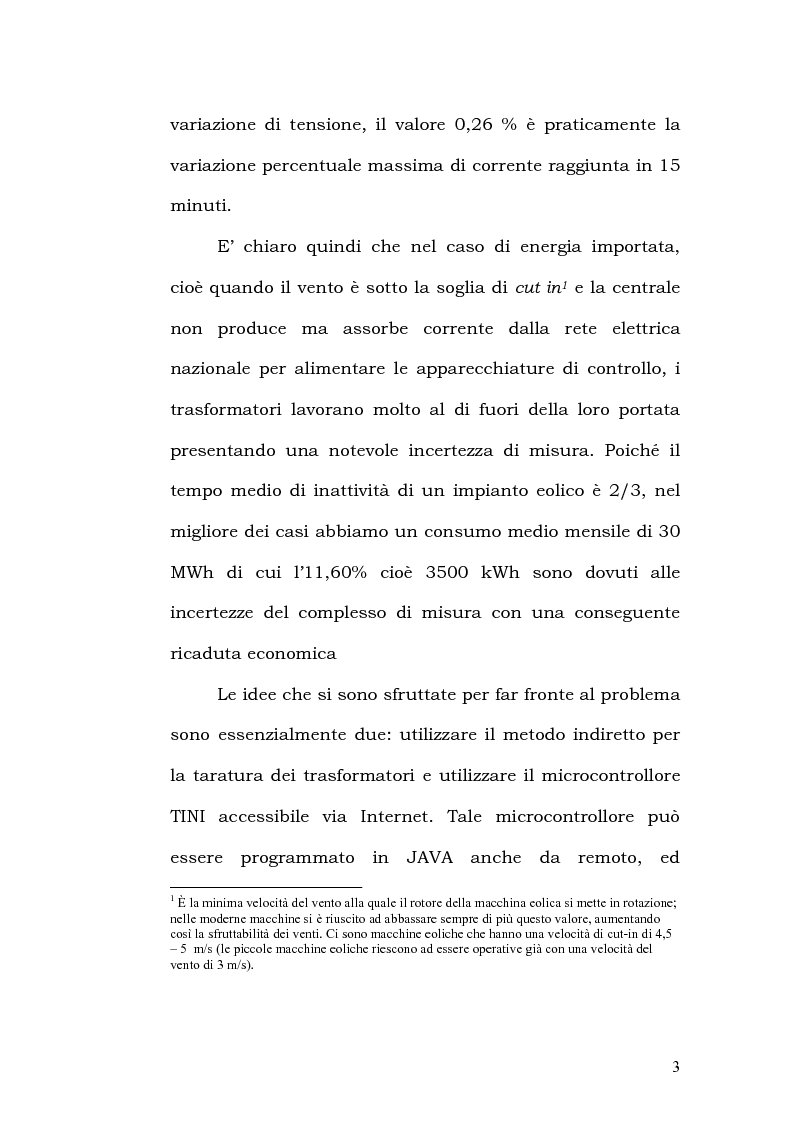 Anteprima della tesi: Un sistema automatico di taratura on-line ai bassi carichi dei trasformatori di misura per energia eolica, Pagina 2