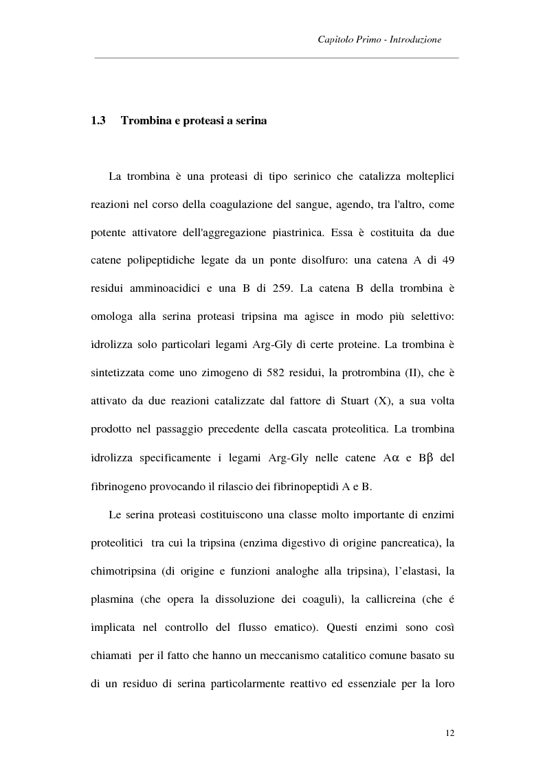 Anteprima della tesi: Caratterizzazione strutturale e funzionale di un enzima fibrinogenolitico dal veleno del serpente Trimeresurus elegans, Pagina 9