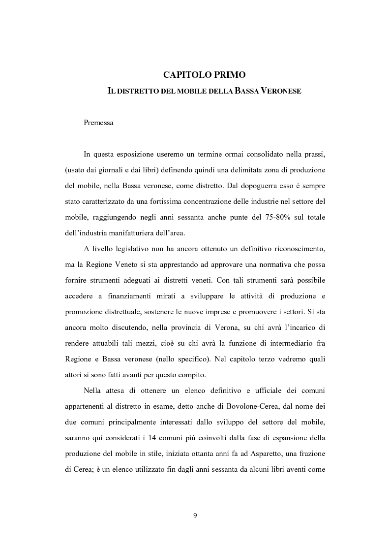 Anteprima della tesi: Il distretto del mobile della bassa veronese, Pagina 5