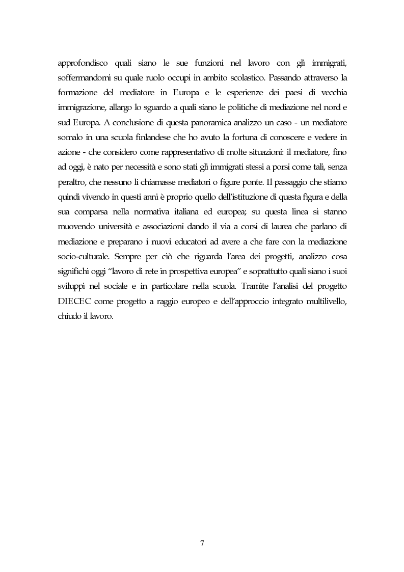 Anteprima della tesi: Piccoli immigrati in Europa. Confronto tra le strategie di inserimento scolastico, Pagina 7