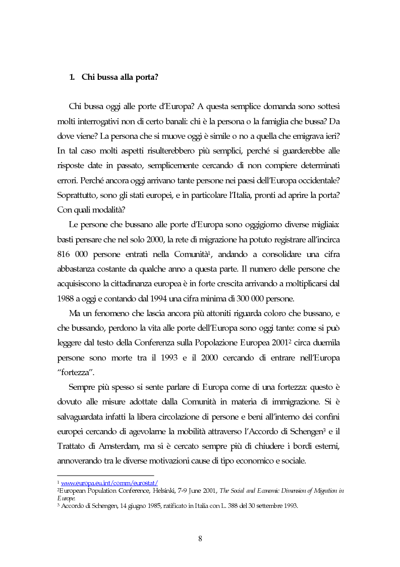 Anteprima della tesi: Piccoli immigrati in Europa. Confronto tra le strategie di inserimento scolastico, Pagina 8