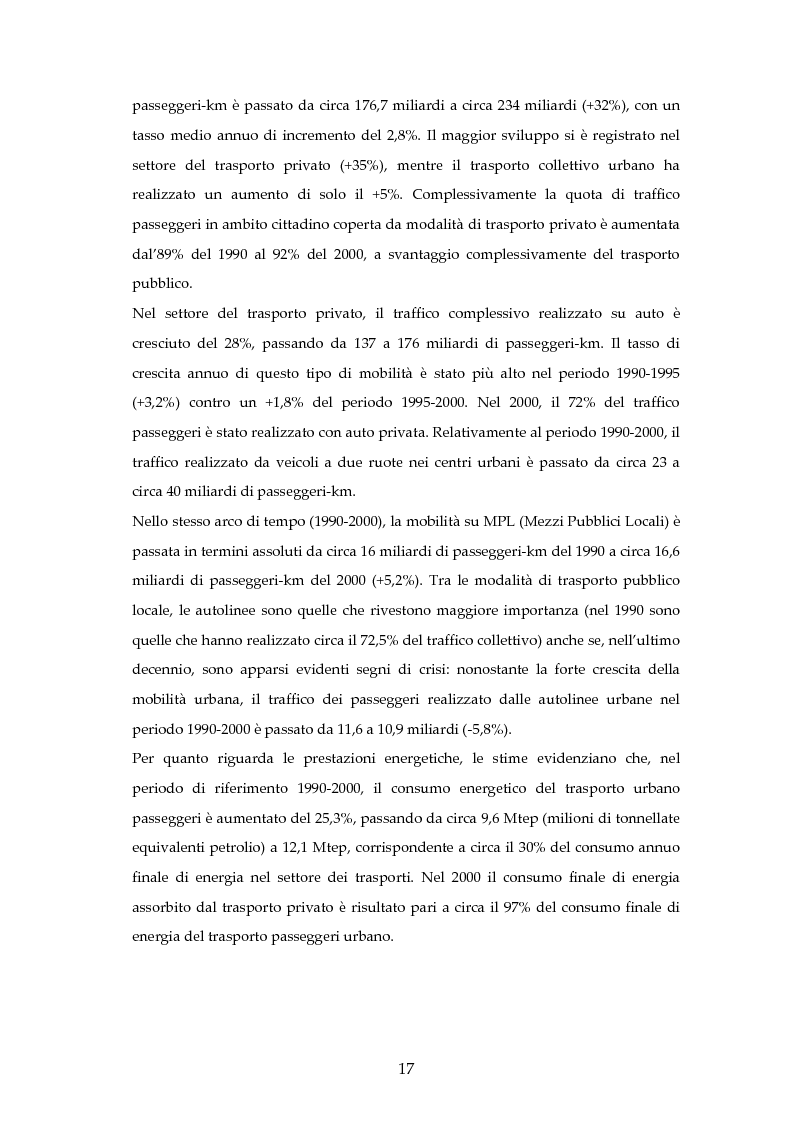 Anteprima della tesi: Analisi mediante LCA e valutazione economica dei trasporti nella città di Padova, Pagina 10