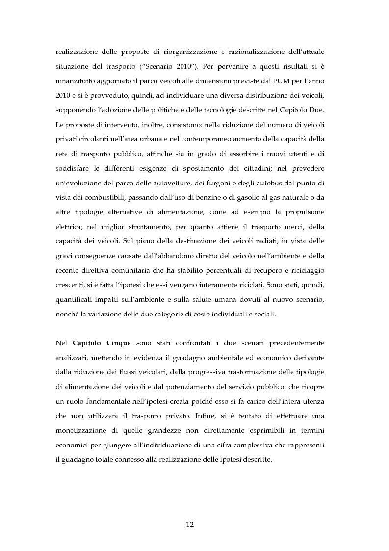 Anteprima della tesi: Analisi mediante LCA e valutazione economica dei trasporti nella città di Padova, Pagina 5