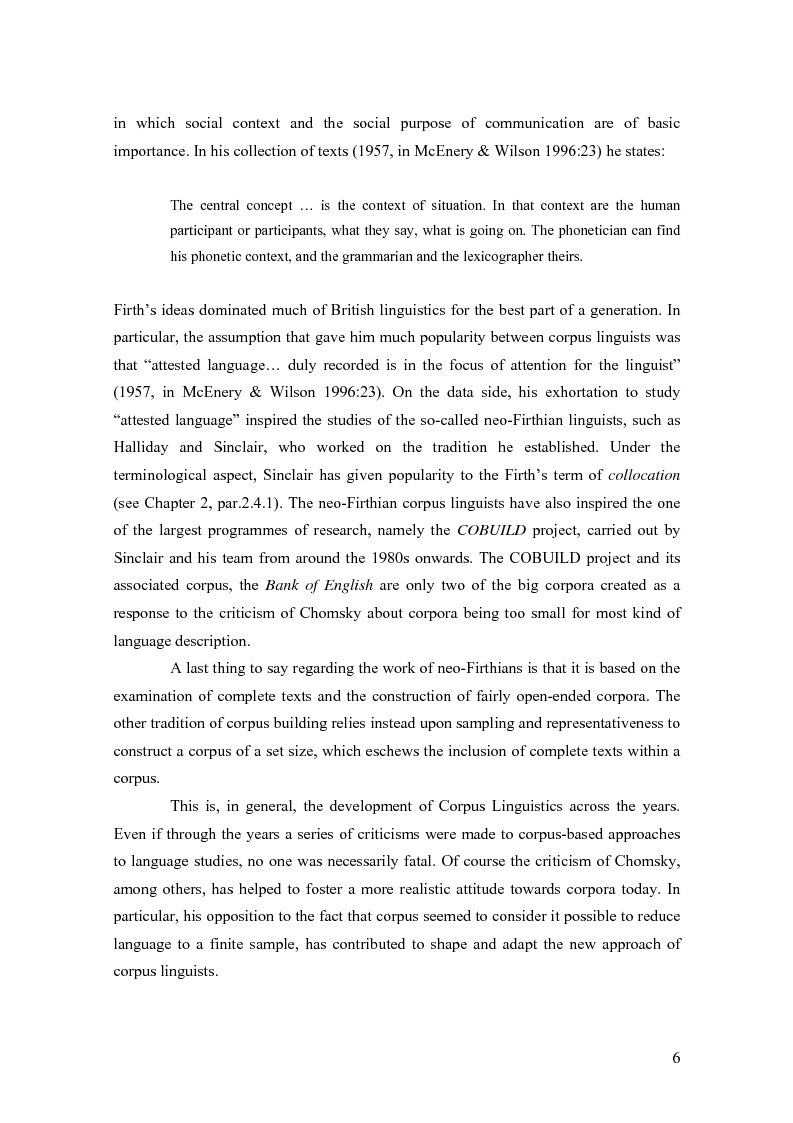 Anteprima della tesi: Lexical features of political discourse: a corpus-based analysis of speeches about the European Union, Pagina 7