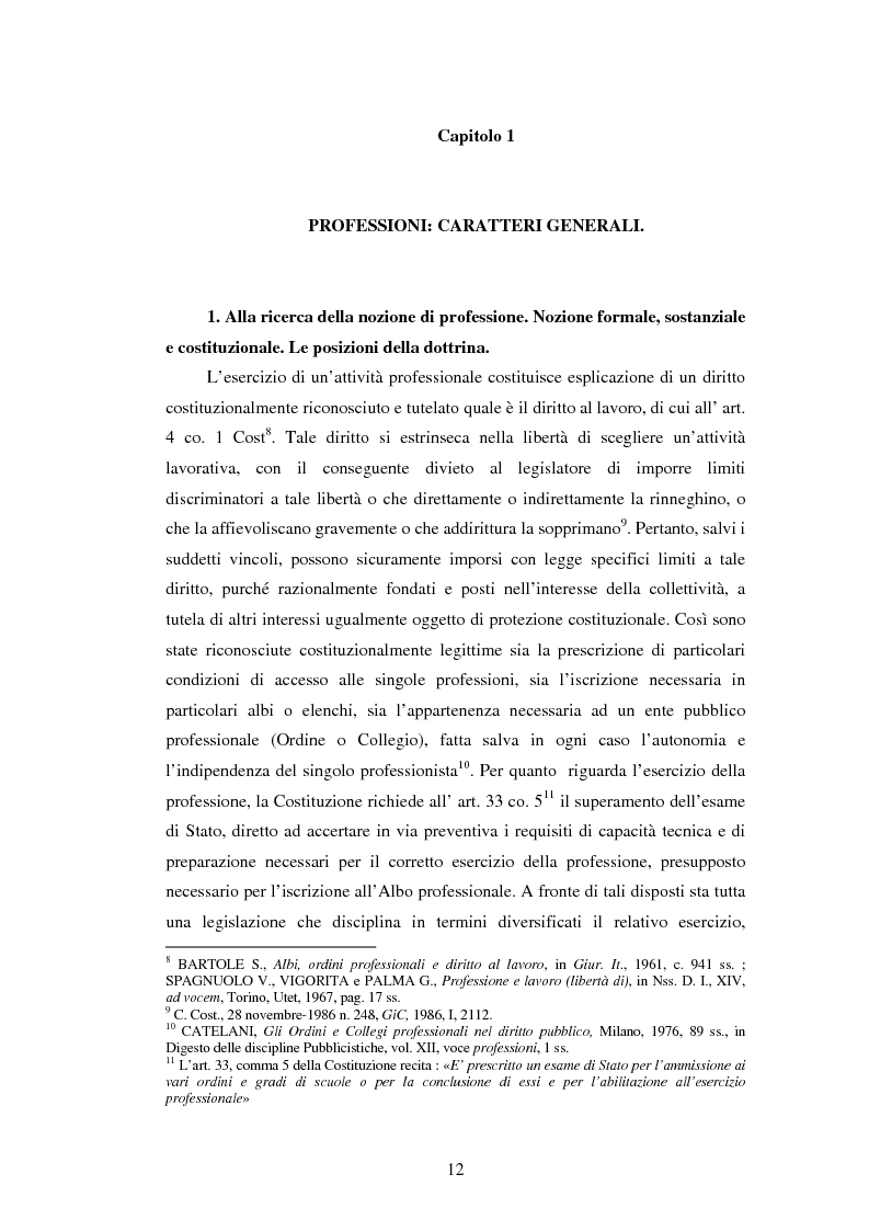Anteprima della tesi: La disciplina delle professioni, Pagina 10