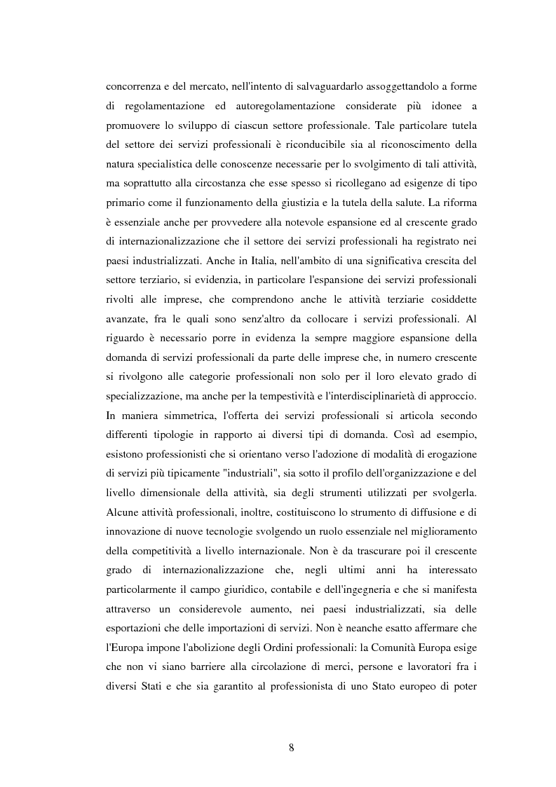 Anteprima della tesi: La disciplina delle professioni, Pagina 6