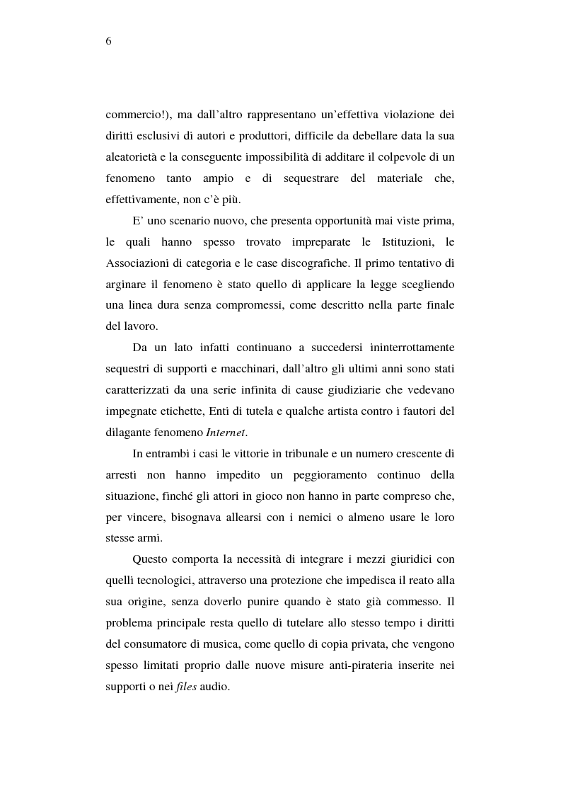 Anteprima della tesi: Effetti della pirateria nel mercato discografico, Pagina 3