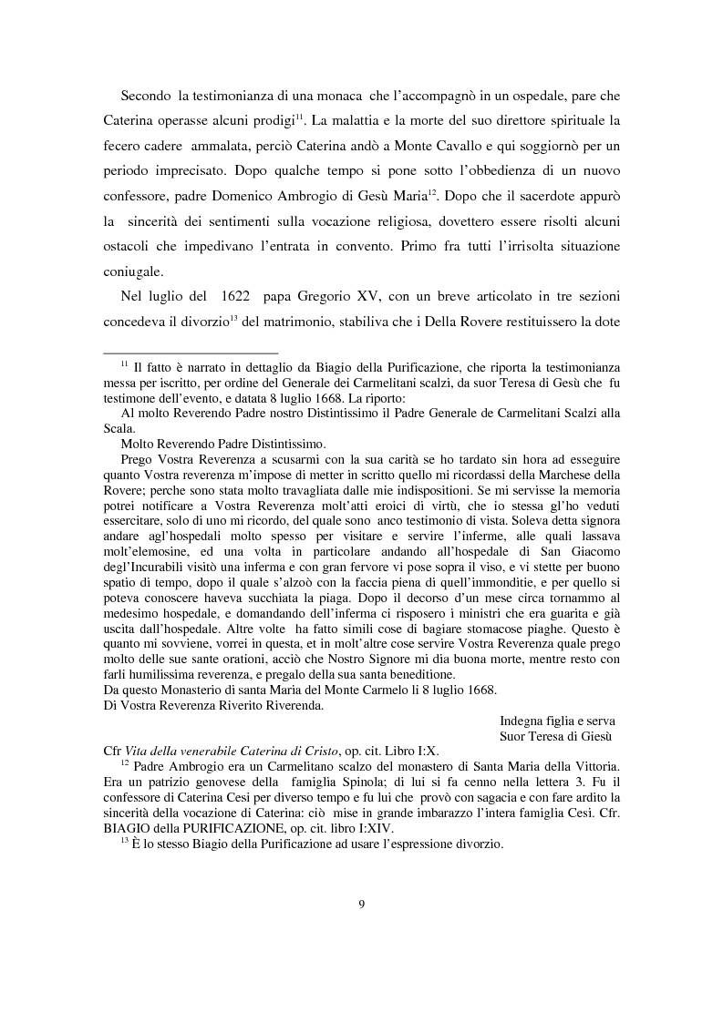 Anteprima della tesi: L'epistolario di Caterina di Cristo, Pagina 5