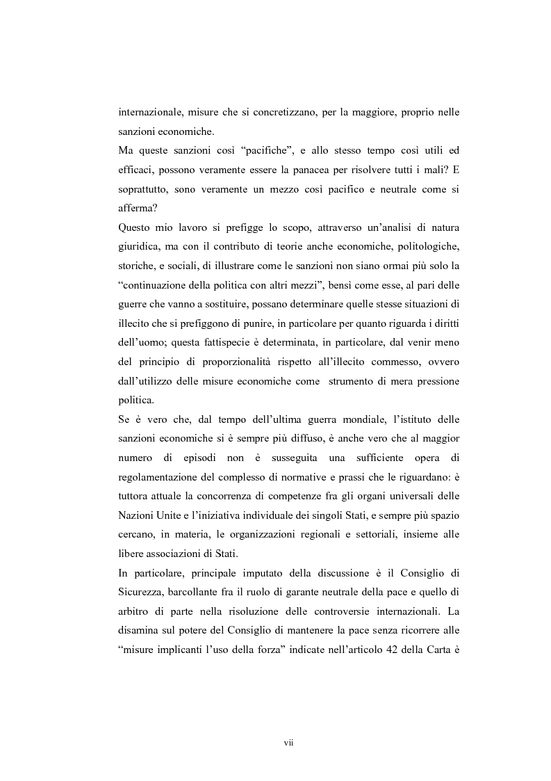 Anteprima della tesi: Sanzioni economiche e tutela dei diritti dell'uomo, Pagina 2