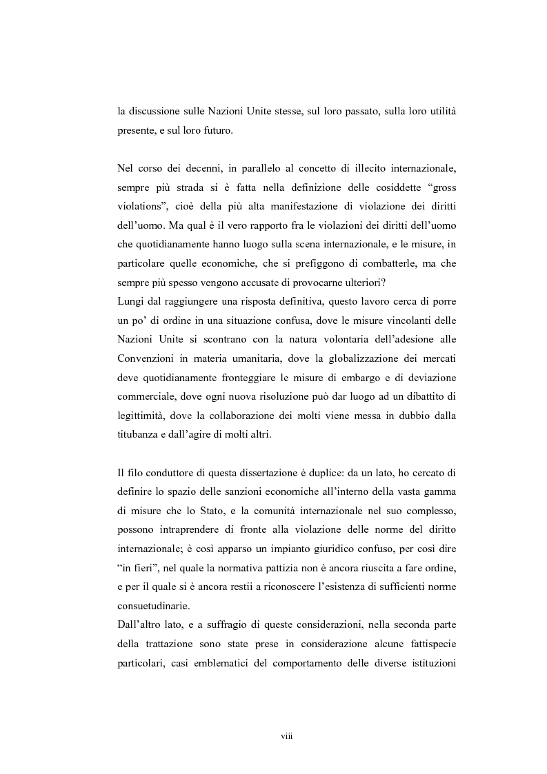 Anteprima della tesi: Sanzioni economiche e tutela dei diritti dell'uomo, Pagina 3